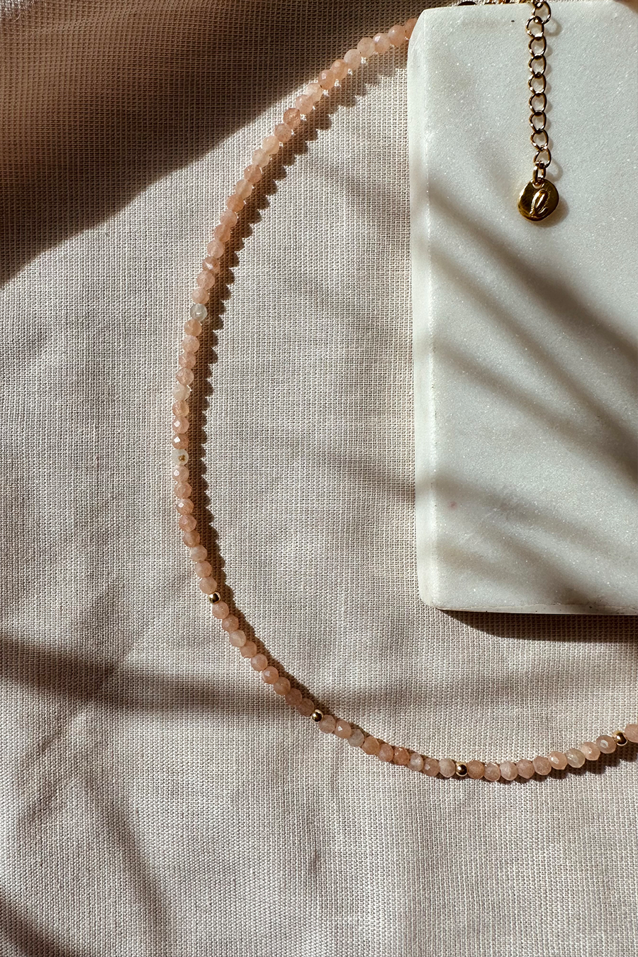 Maansteen ketting 14k gold filled